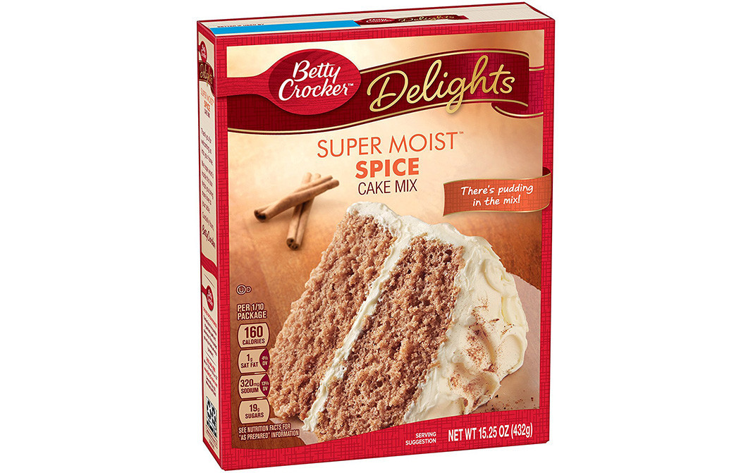 Betty Crocker Delights Super Moist Spice Cake Mix   Box  432 grams